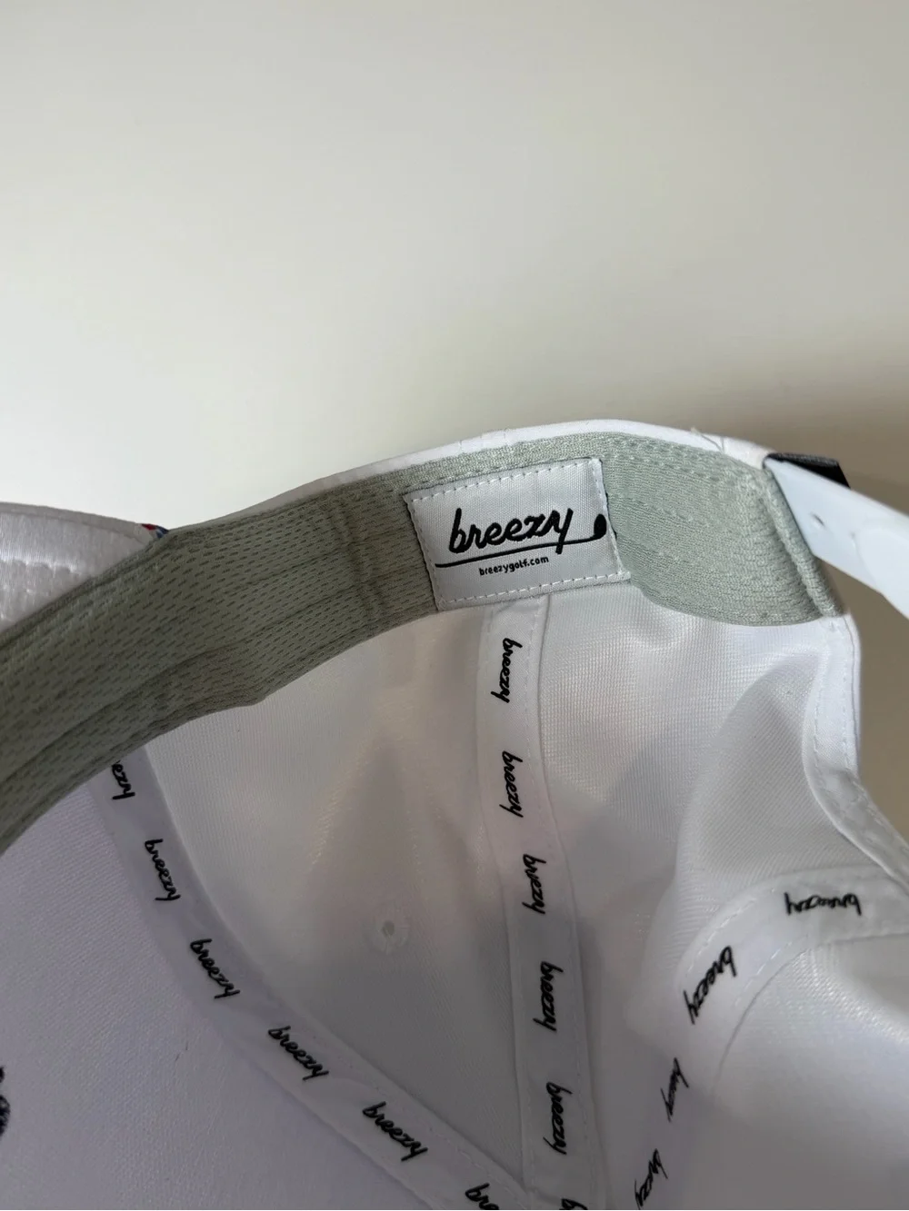 Like New Breezy White 'Have A Day' Golf Embroidered Baseball Cap